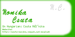 monika csuta business card